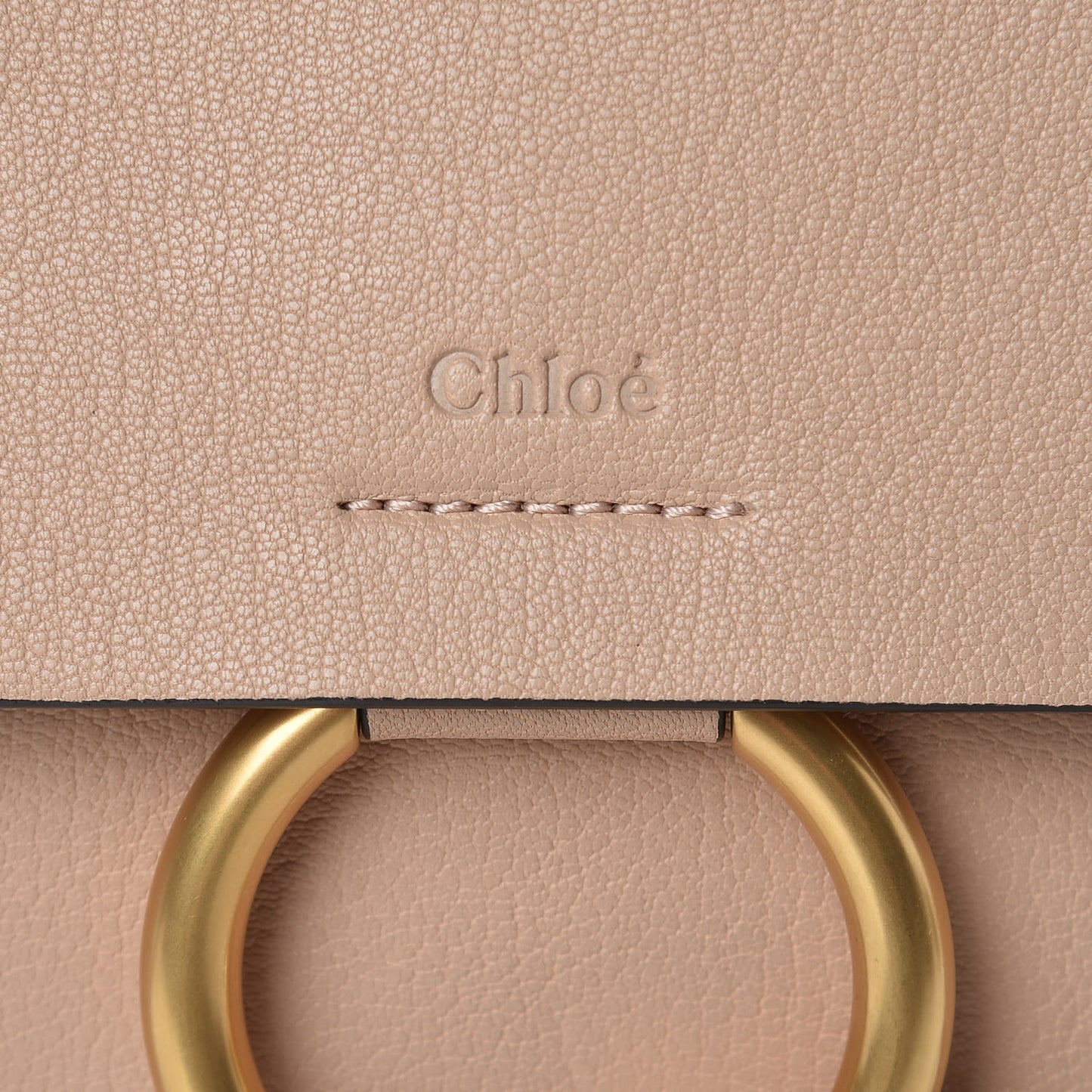 Goatskin Medium Faye Shoulder Bag Biscotti Beige
