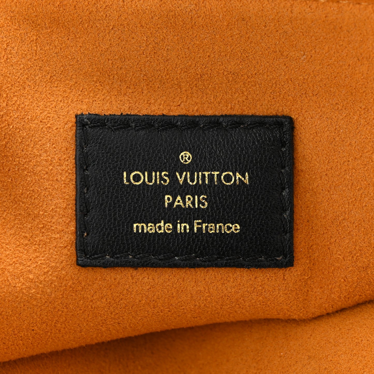 Lambskin Embossed Monogram Coussin MM Black