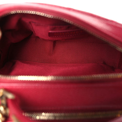 Chanel Caviar Quilted Mini Carry Around Bowling Bag Red 6 of 10