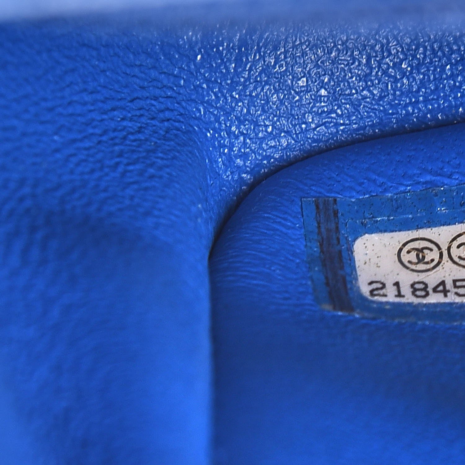 Chanel Caviar Quilted Mini Square Flap Blue 16 of 17
