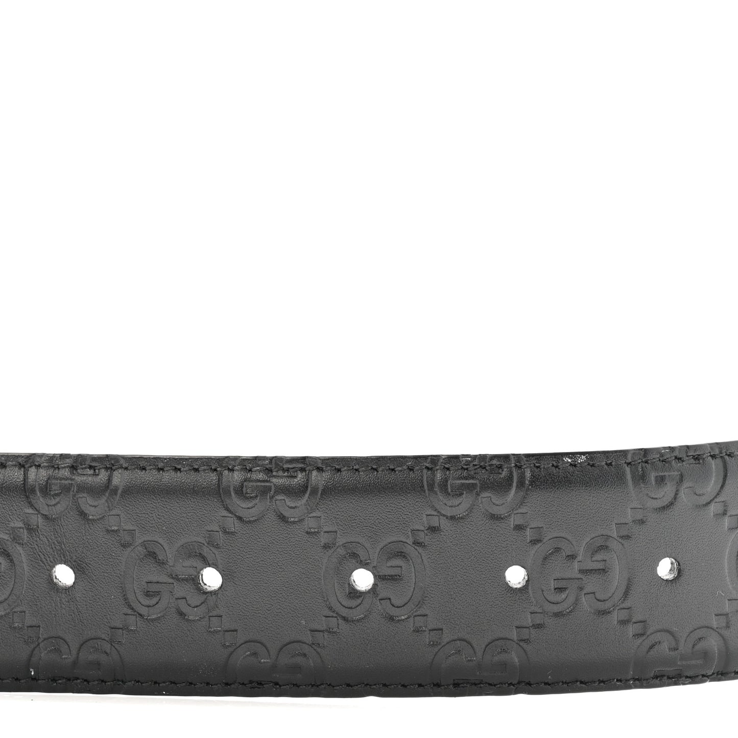 Guccissima Signature Interlocking G 40mm Belt 95 38 Black
