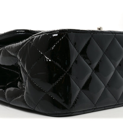 Chanel Patent Quilted Jumbo Double Flap Black 9 of 10