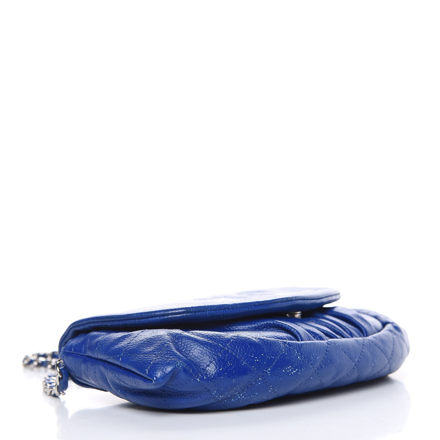 Chanel Caviar Half Moon Wallet On Chain WOC Blue 4 of 16