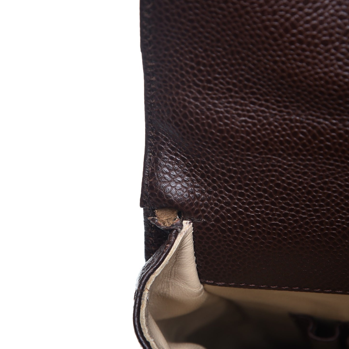 Caviar Briefcase Bag Brown