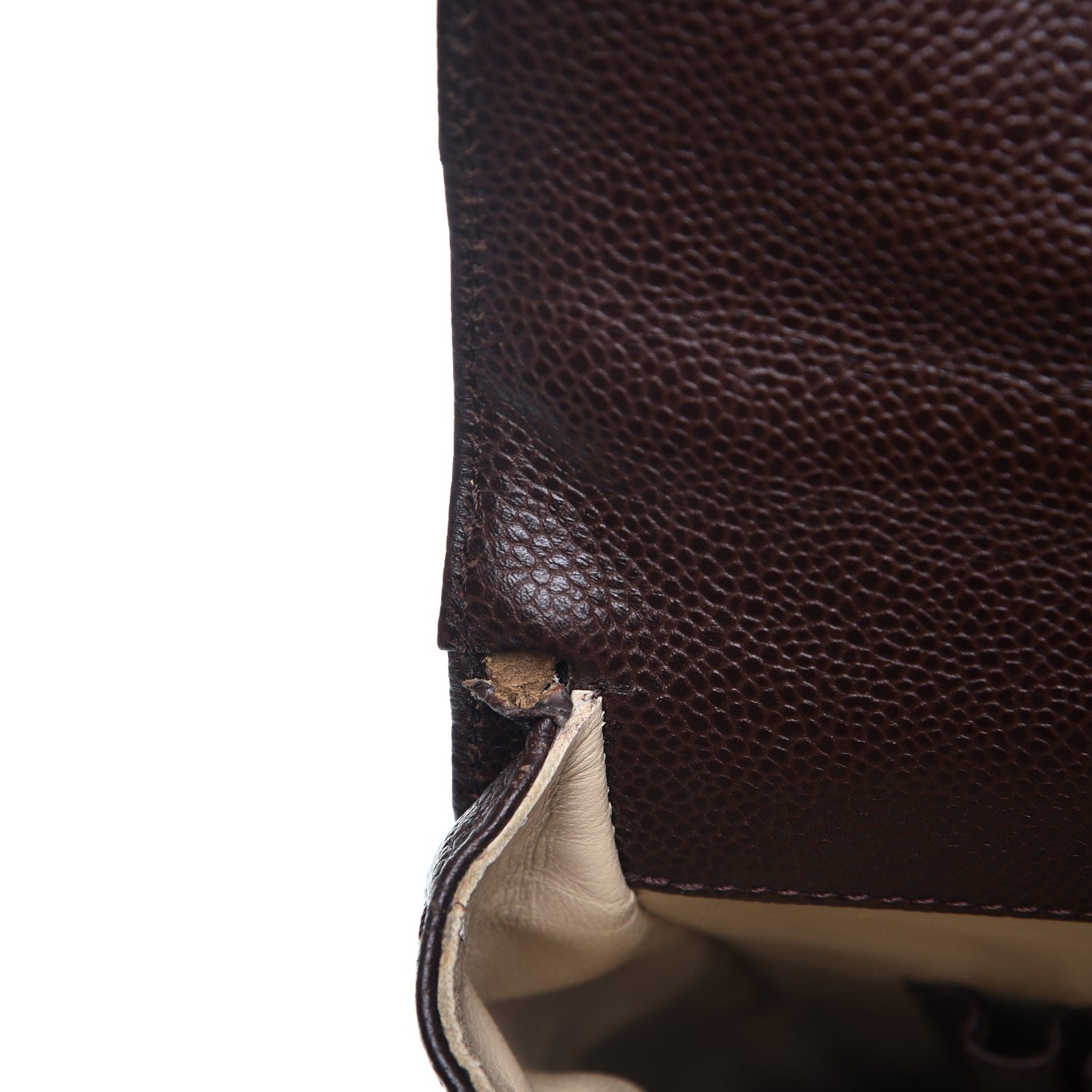 Chanel Caviar Briefcase Bag Brown 11 of 11