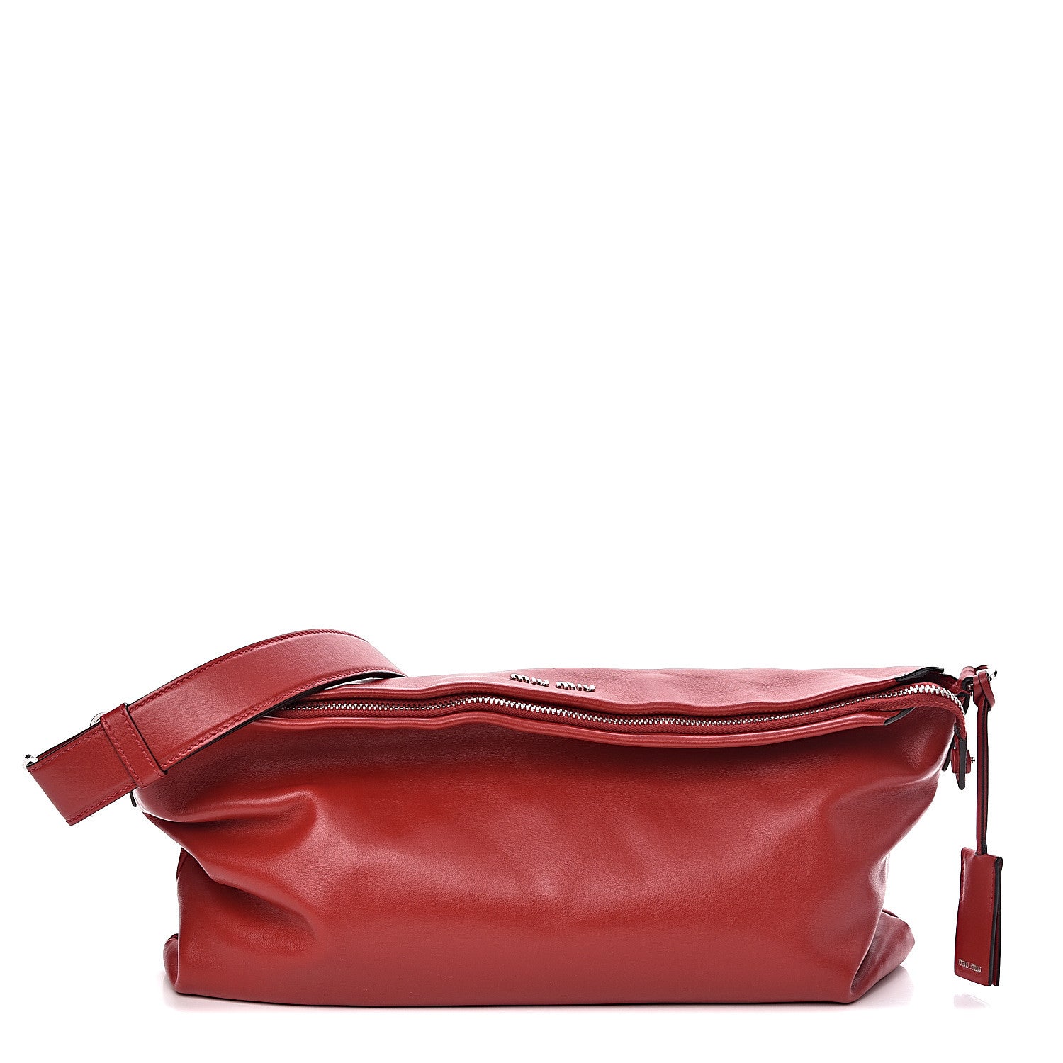 Miu Miu Soft Calf Cloud Hobo Fuoco 1 of 9