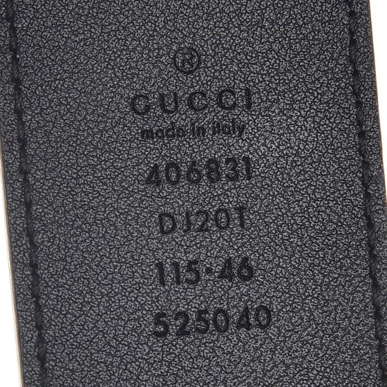 Textured Calfskin Double G 40mm Belt 115 46 Black