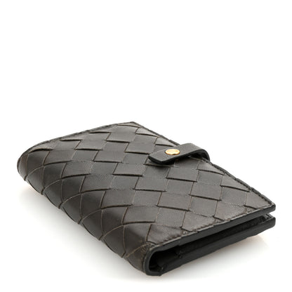 Bottega Veneta Nappa Intrecciato Bifold Zip Wallet Ebano 4 of 8