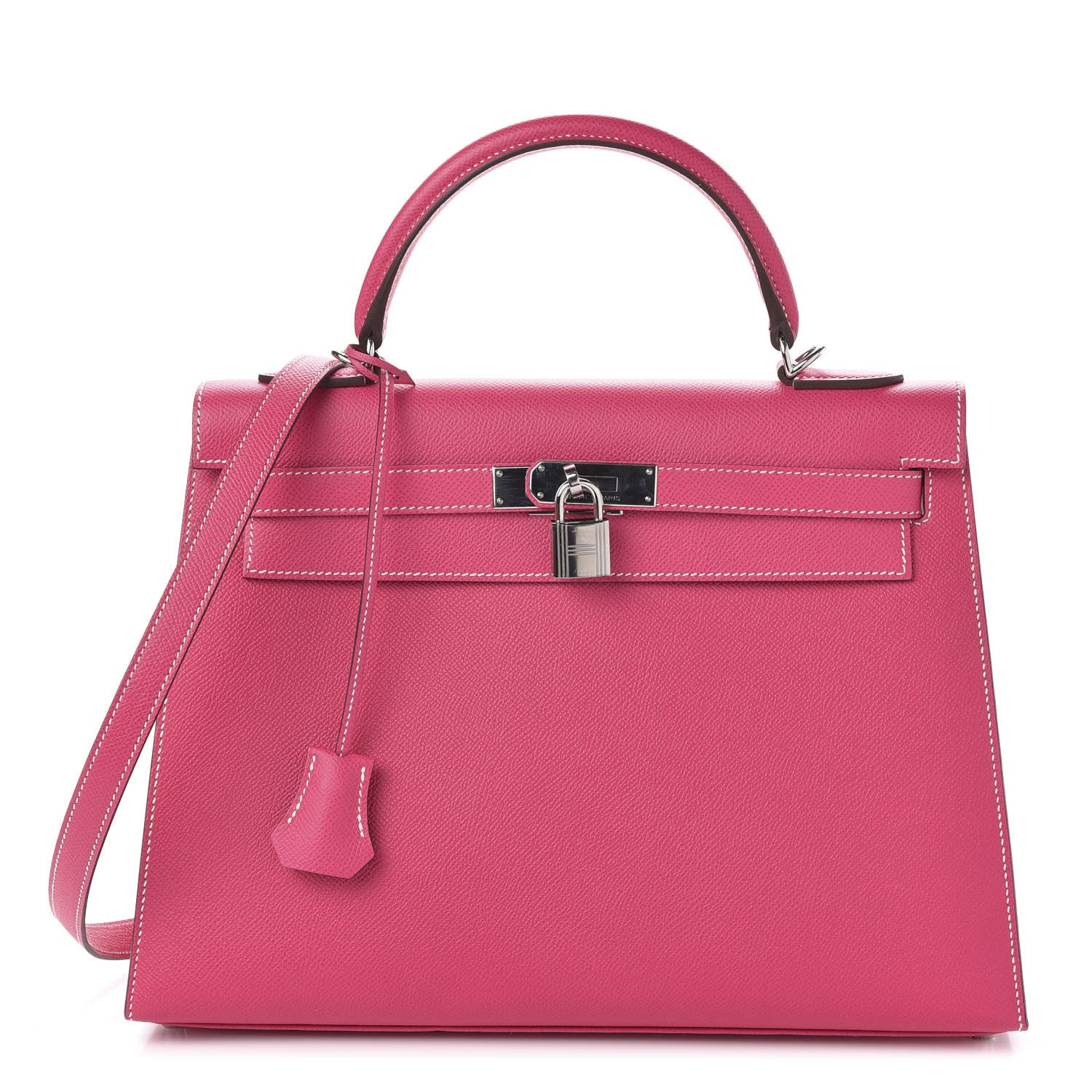 Hermes Epsom Kelly Sellier 32 Rose Tyrien 1 of 10