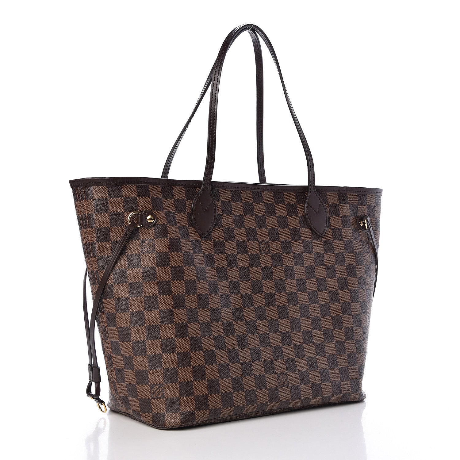 Louis Vuitton Damier Ebene Neo Neverfull MM Rose Ballerine 4 of 11