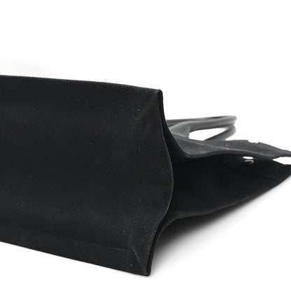 Saint Laurent Linen Calfskin Rive Gauche Tote Black 9 of 9