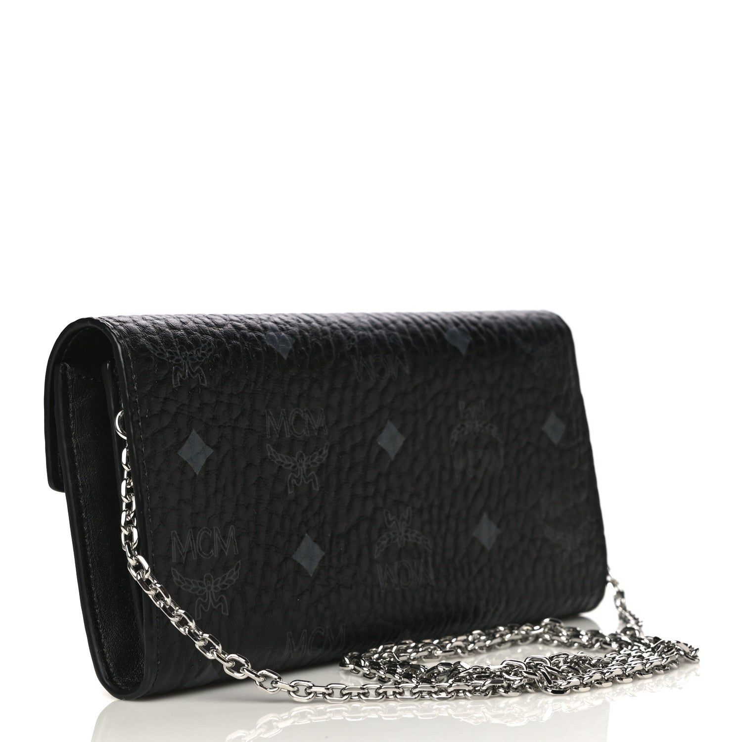 MCM Visetos Large Patricia Wallet On Chain Black 3 of 15