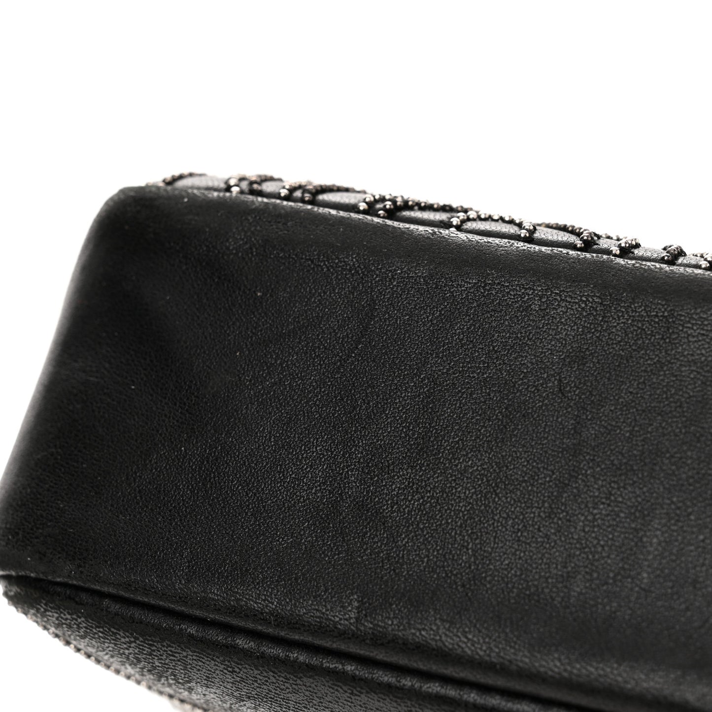 Lambskin Embroidered Camellia Follies Flap Black