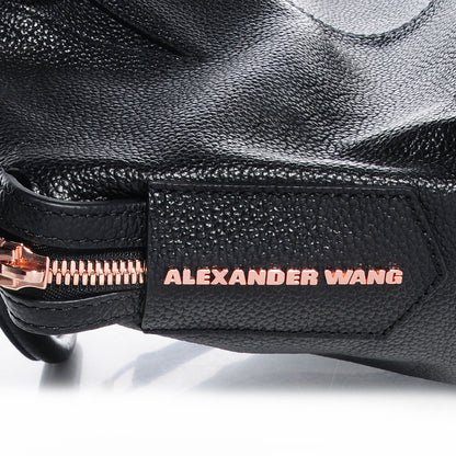 Alexander Wang Pebbled Leather Small Emile Soft Black With Rose Gold Hardware 7 of 7
