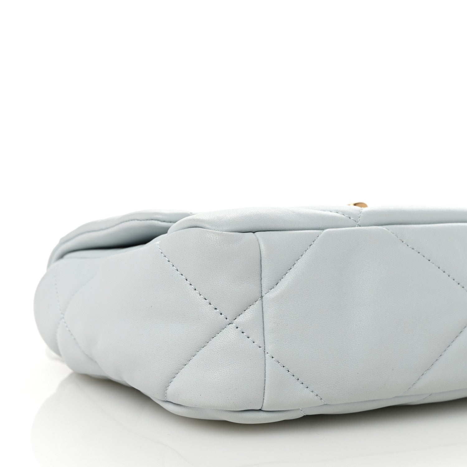 Chanel Lambskin Quilted Medium Chanel 19 Flap Light Blue 9 of 11