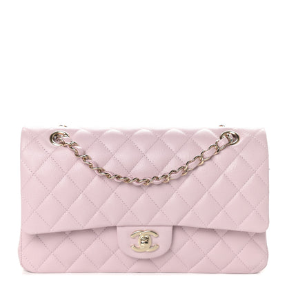 Chanel Caviar Quilted Medium Double Flap Light Pink 1 of 11