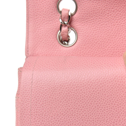 Chanel Caviar Quilted Medium Double Flap Pink 16 of 17
