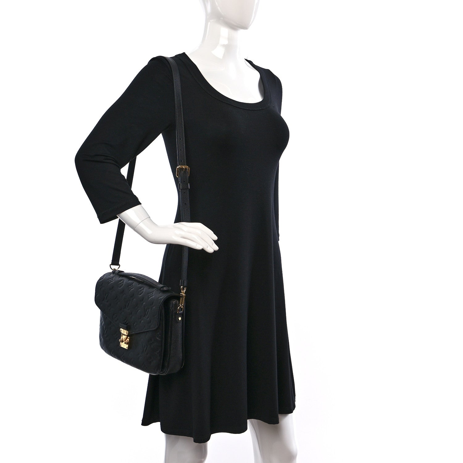 Louis Vuitton Empreinte Pochette Metis Black 2 of 9