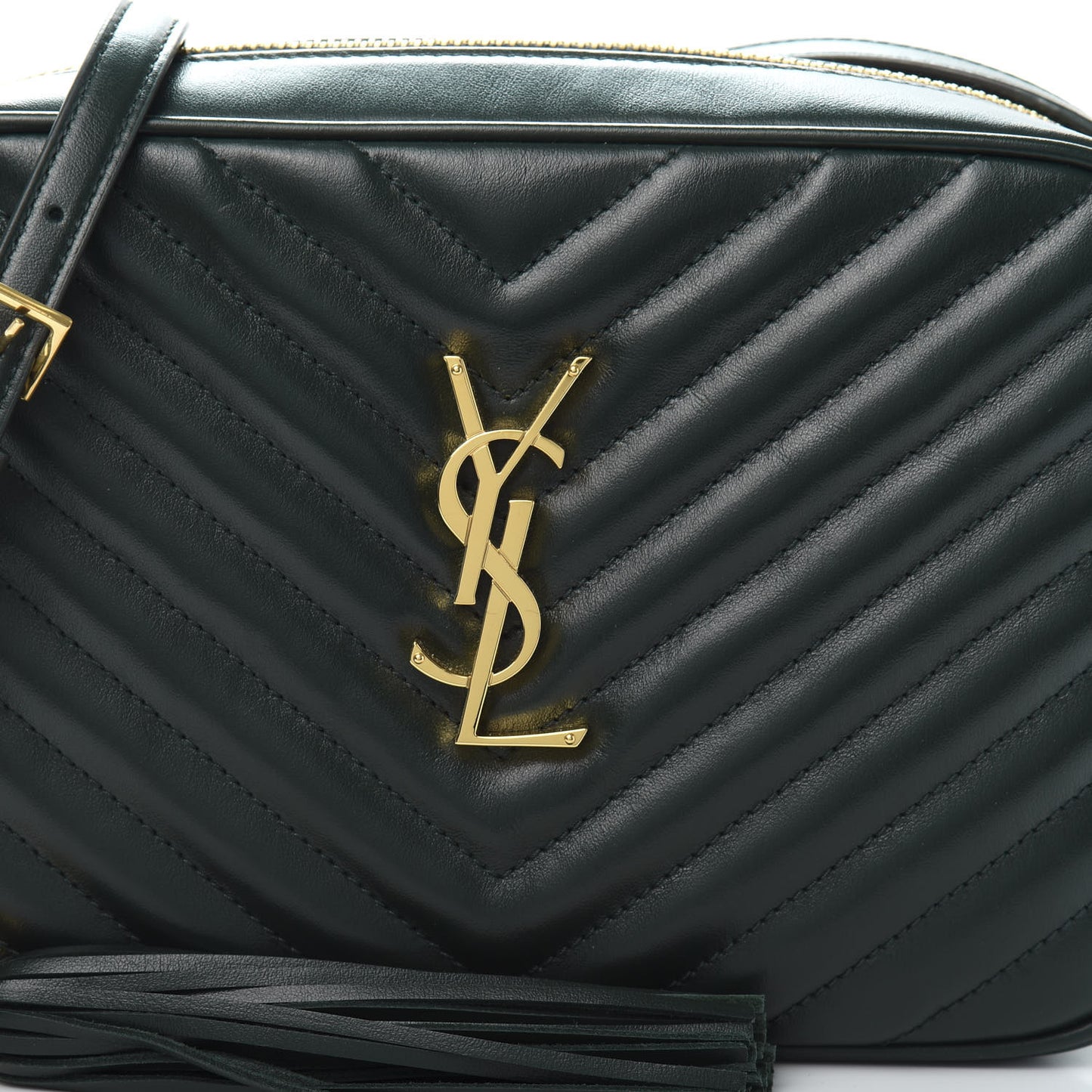 Calfskin Matelasse Monogram Lou Camera Bag Green