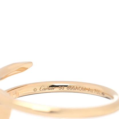 Cartier 18K Yellow Gold Small Juste Un Clou Ring 50 5.25 4 of 5