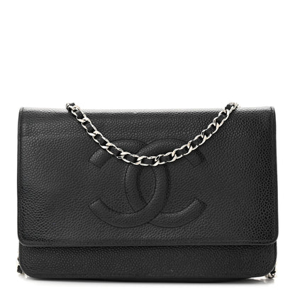 Chanel Caviar Timeless CC Wallet on Chain WOC Black 1 of 13