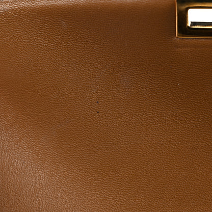 Celine Box Calfskin Medium Classic Box Flap Bag Camel 12 of 18