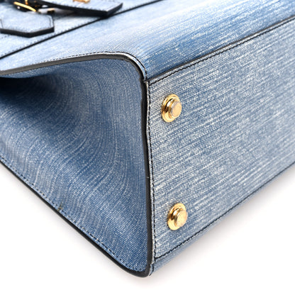 Louis Vuitton Epi City Steamer MM Blue Jean 8 of 9