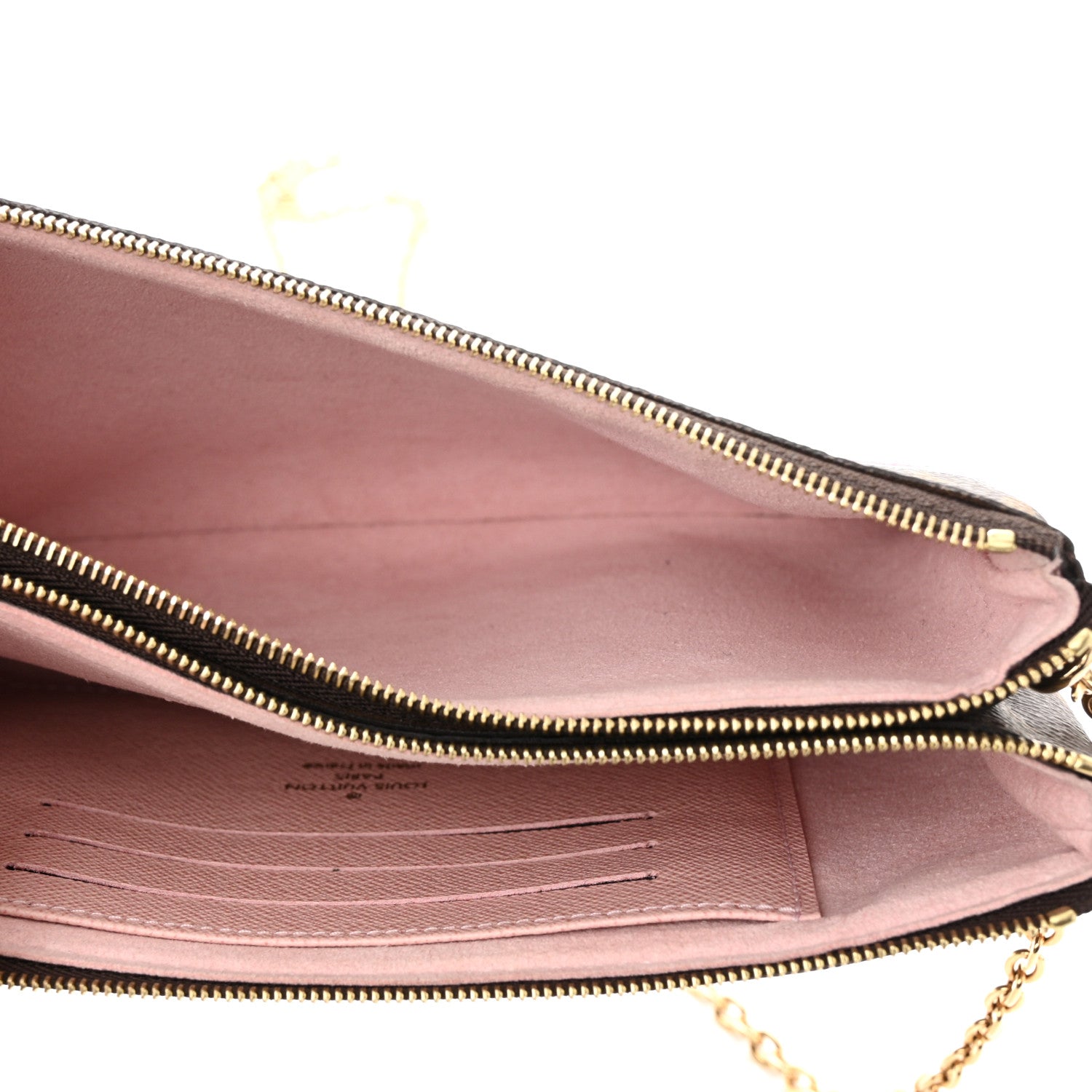 Louis Vuitton Monogram 2020 Christmas Animation Big Wheel Double Zip Pochette Rose Ballerine 5 of 11
