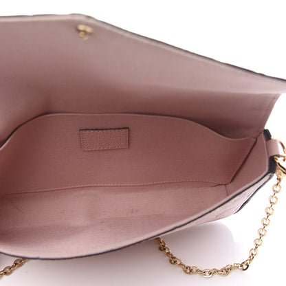 Louis Vuitton Empreinte Pochette Felicie Chain Wallet Rose Poudre 9 of 12