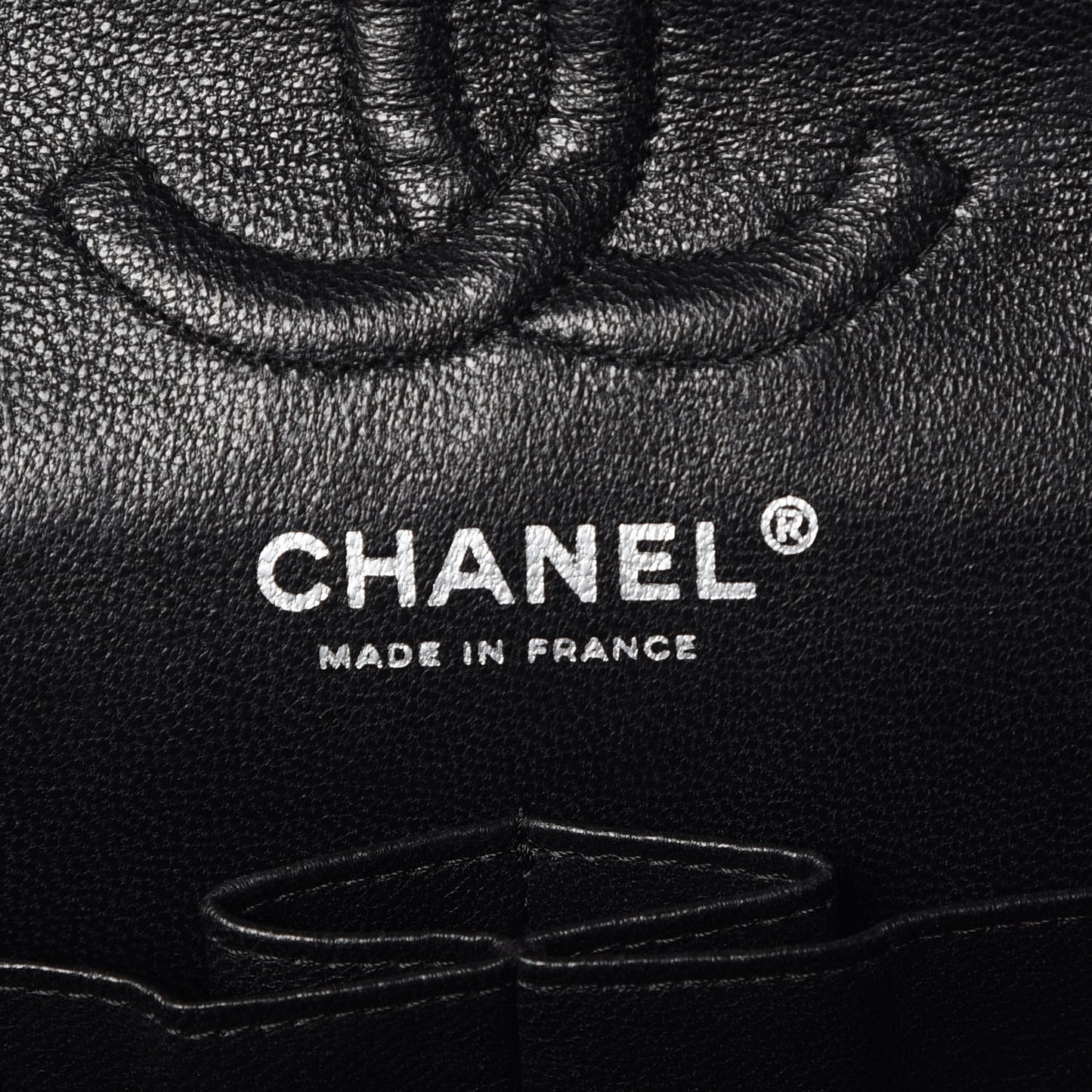 Caviar Quilted Small Double Flap Black
