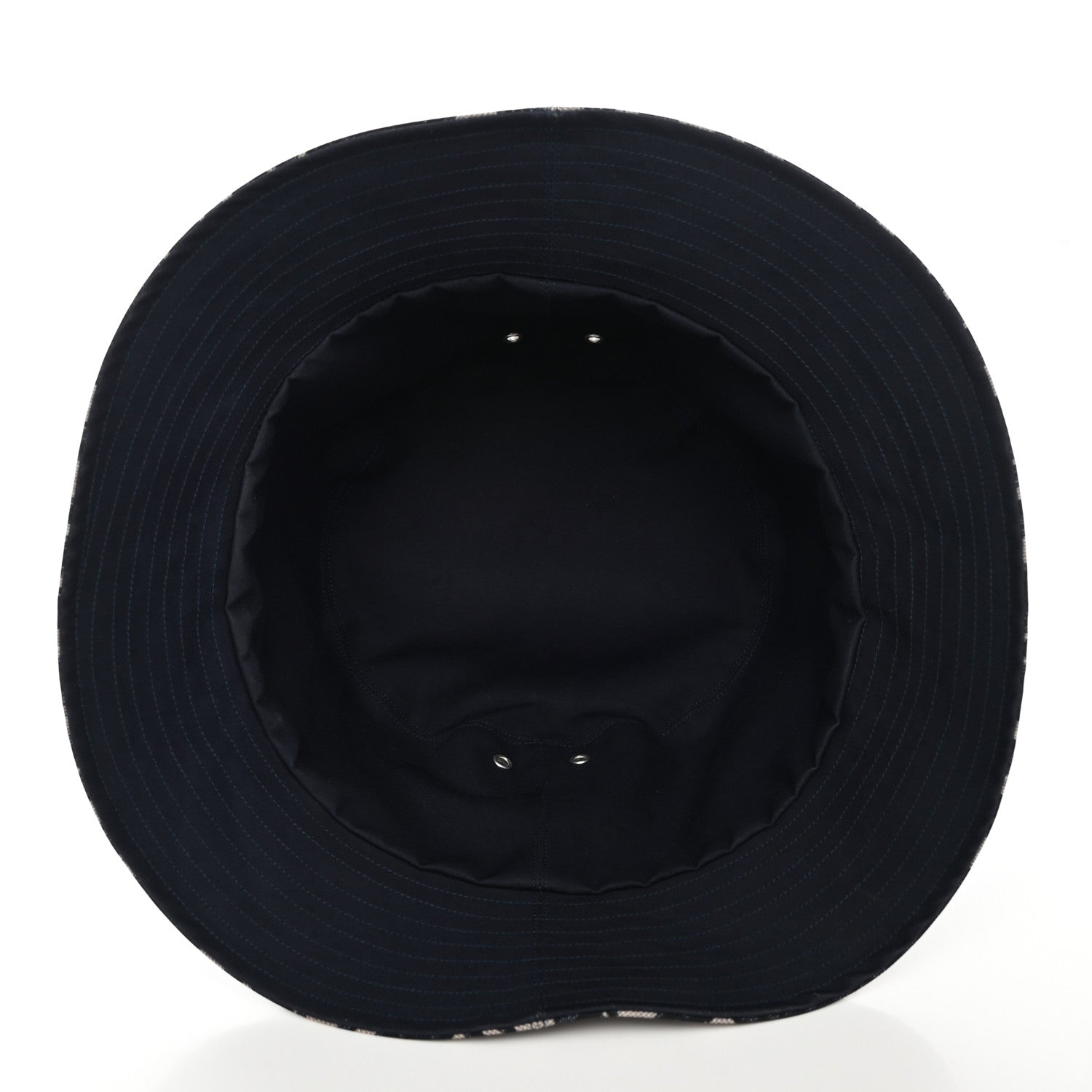 Christian Dior Polyester Cotton Oblique Teddy-D Brim Bucket Hat 58 7 of 16