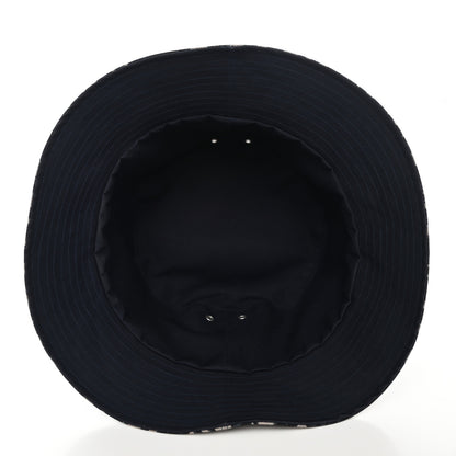 Christian Dior Polyester Cotton Oblique Teddy-D Brim Bucket Hat 58 7 of 16