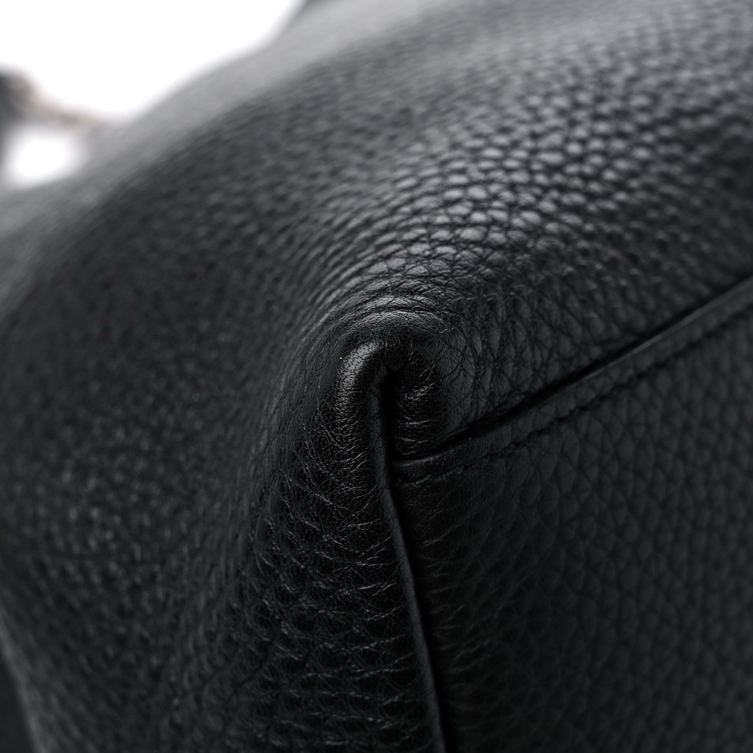 Gucci Pebbled Calfskin Studded Medium Soho Chain Shoulder Bag Black 10 of 12