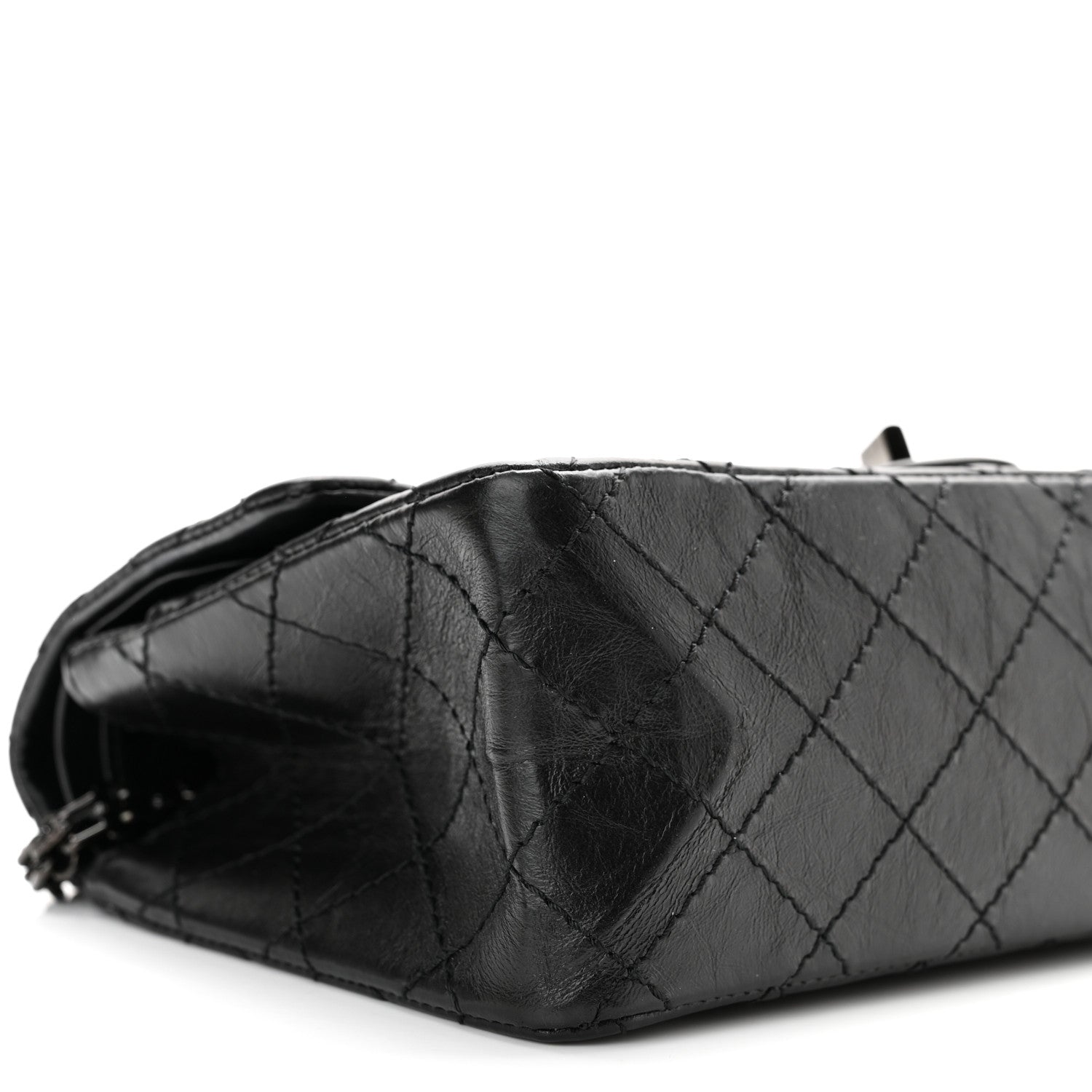 Chanel Aged Calfskin Quilted 2.55 Reissue 225 Flap So Black 9 of 11