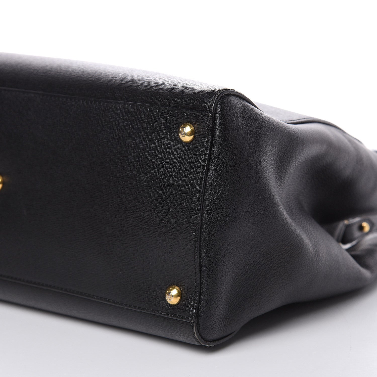 Fendi Vitello Elite Regular 2Jours Tote Black 9 of 19