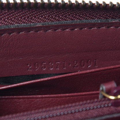 Gucci Microguccissima Brogue Zip Around Wallet Burgundy 7 of 7