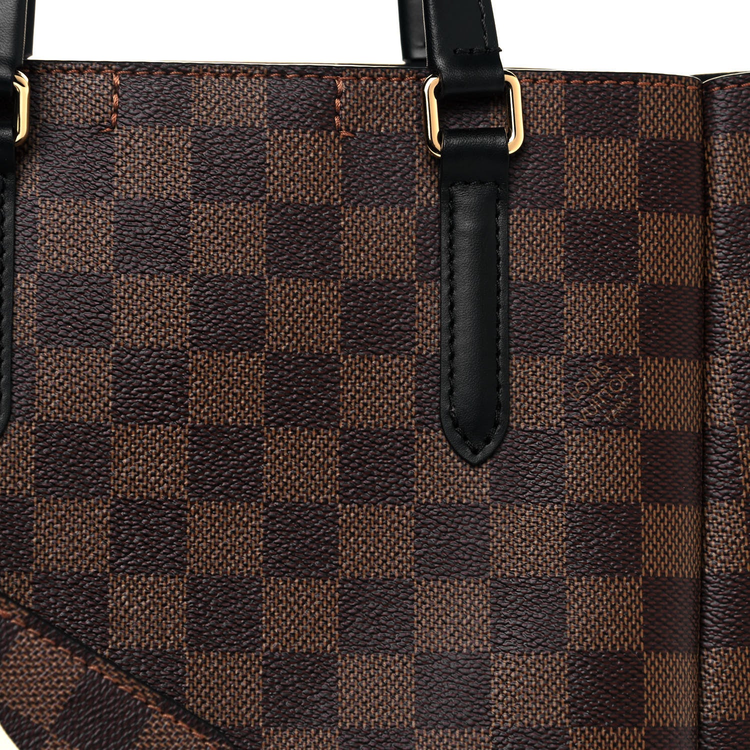 Louis Vuitton Damier Ebene Belmont PM Black 7 of 9