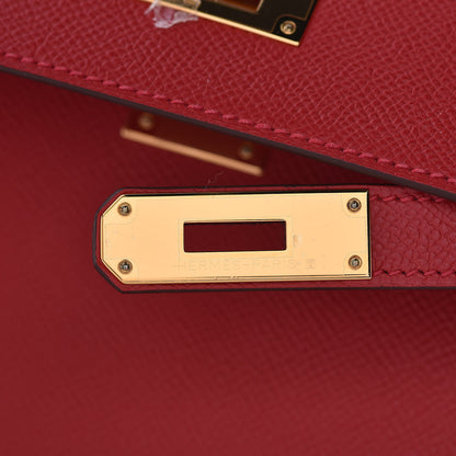 Hermes Epsom Kelly Sellier 28 Rouge Casaque 19 of 33