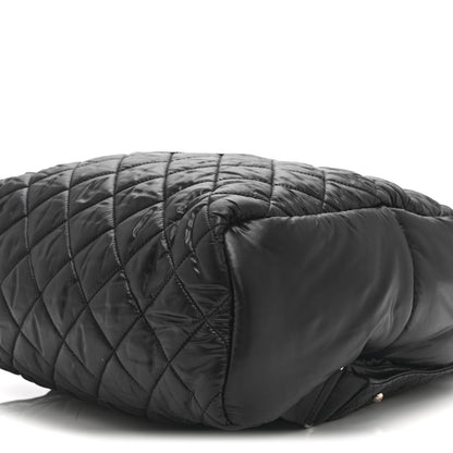 Chanel Nylon Quilted Coco Cocoon Backpack Black 10 of 11
