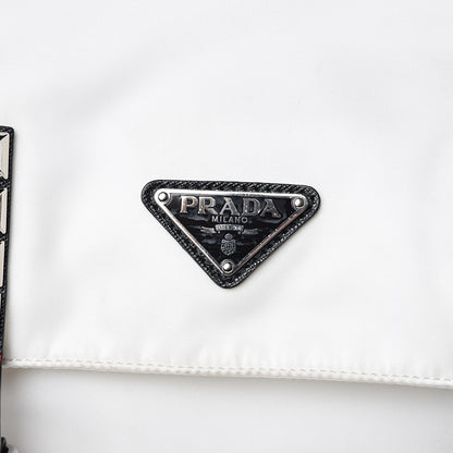 Prada Nylon New Vela Studded Messenger White Fuoco 18 of 18