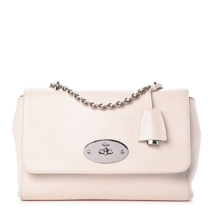Mulberry Glossy Goatskin Medium Lily White 1 of 12