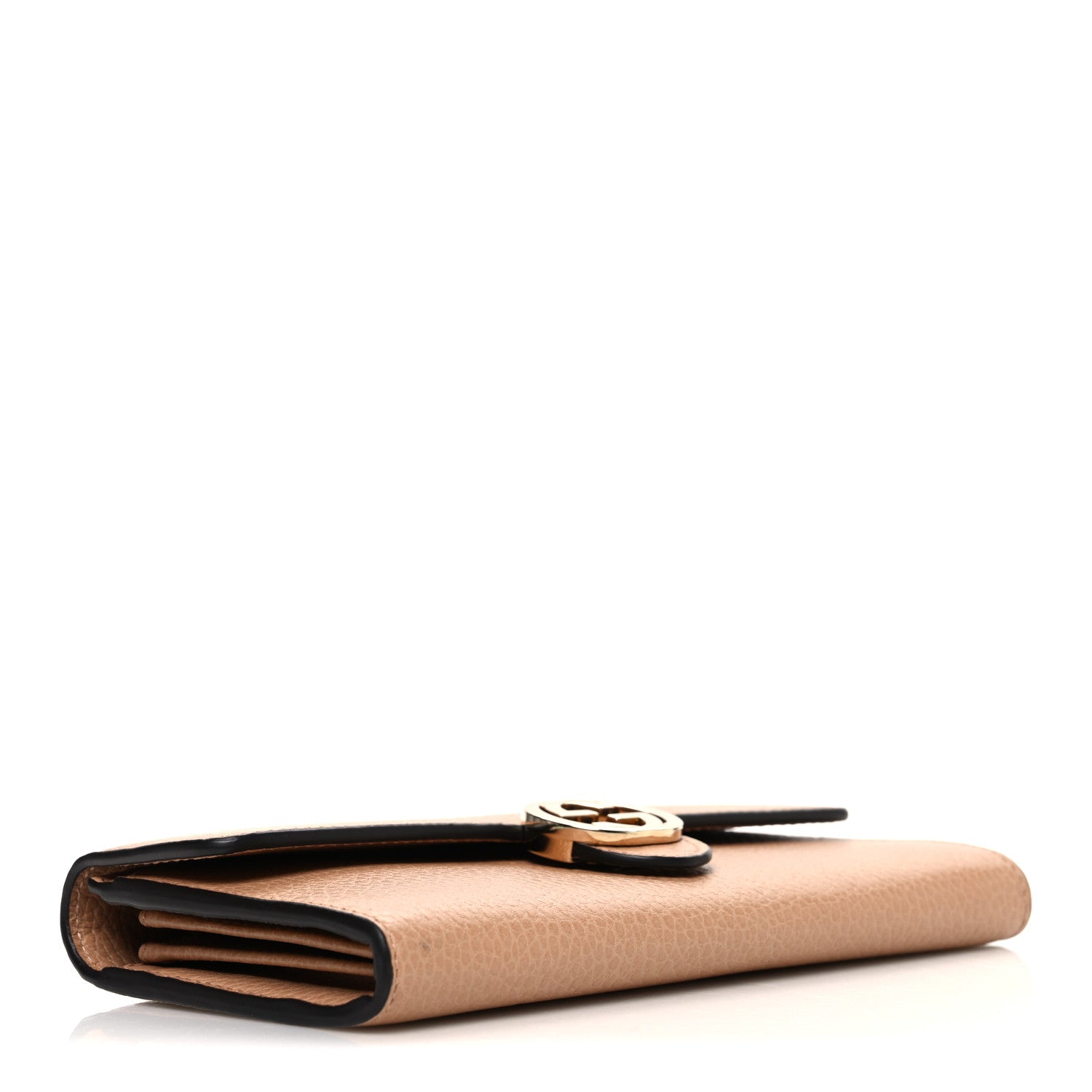 Gucci Dollar Calfskin Interlocking G Continental Wallet Camelia 4 of 7
