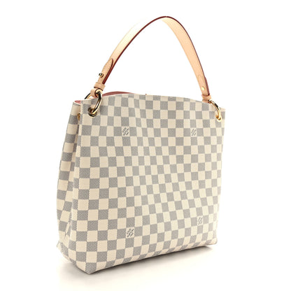Louis Vuitton Damier Azur Graceful PM Rose Ballerine 3 of 8