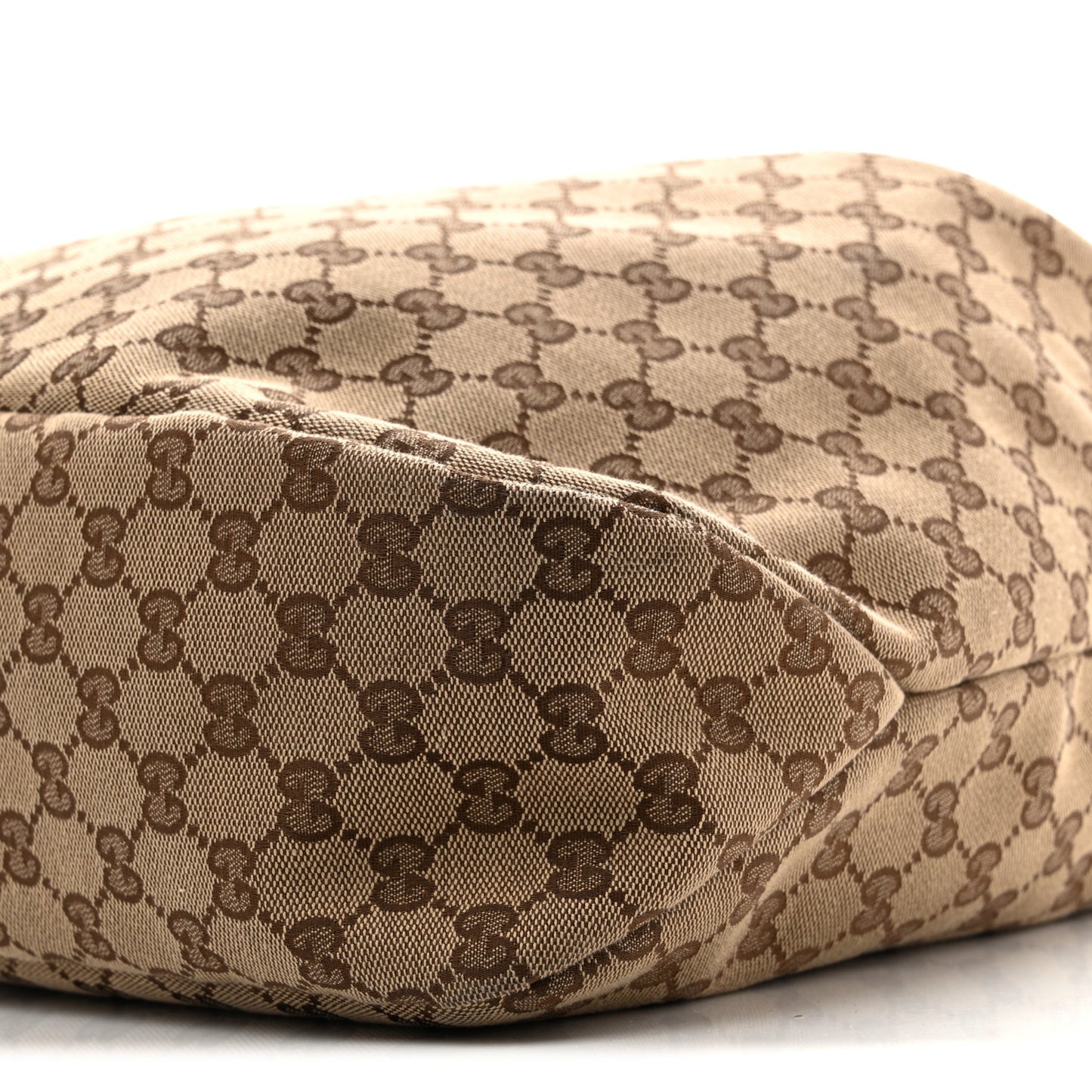 Monogram Large Horsebit Chain Hobo Dark Brown