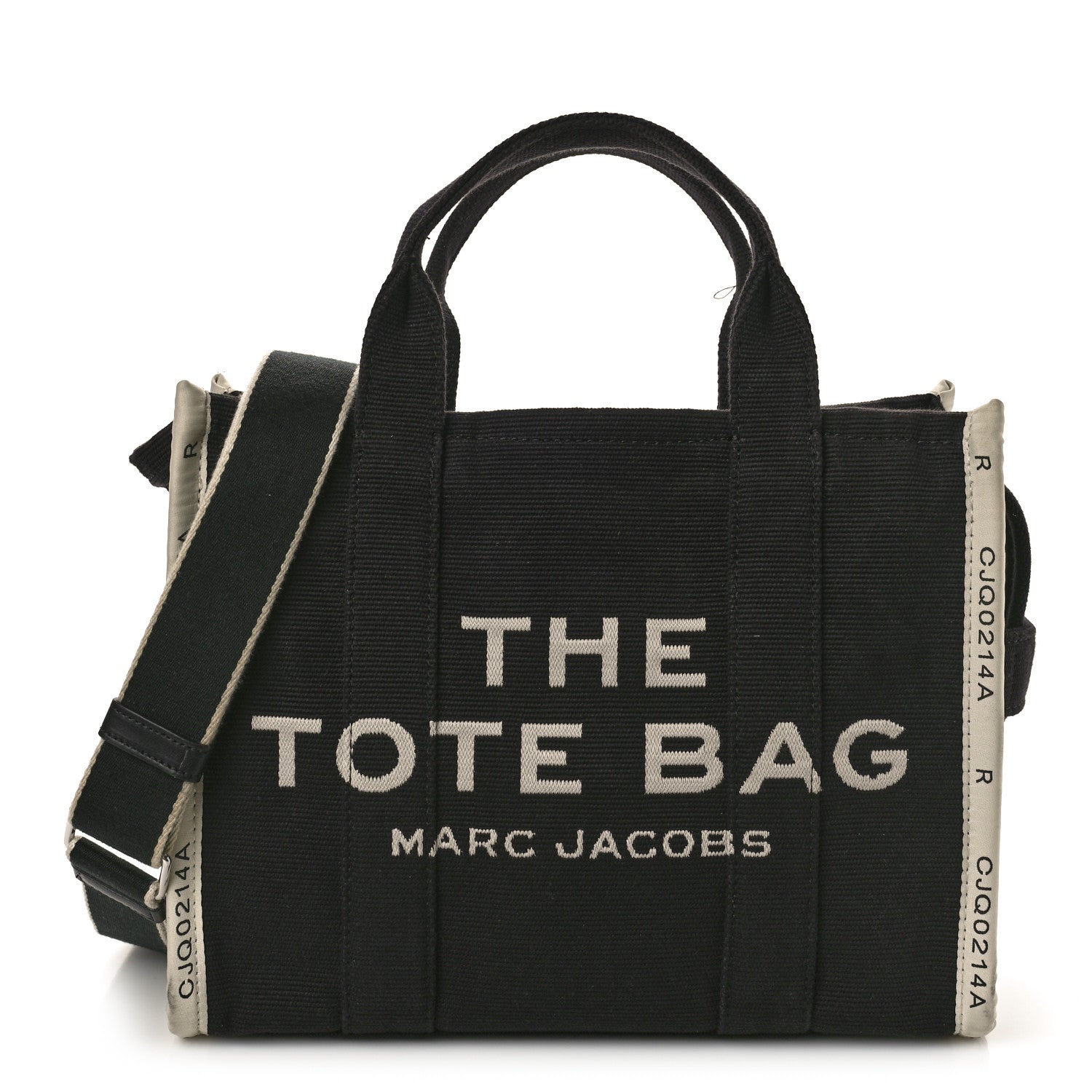 Marc Jacobs Jacquard Medium The Traveler Tote Bag Black 1 of 10
