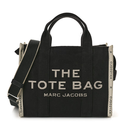 Marc Jacobs Jacquard Medium The Traveler Tote Bag Black 1 of 10