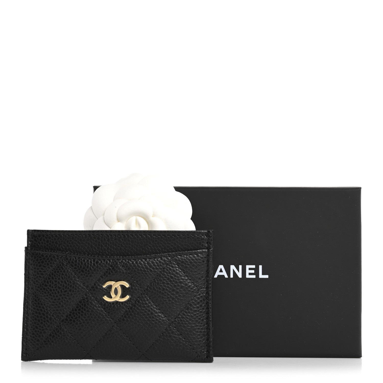 Chanel Caviar Quilted Card Holder Black 9 of 9