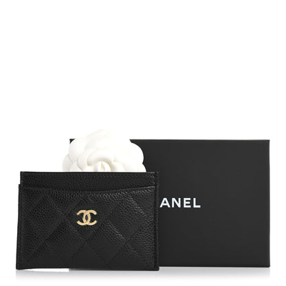 Chanel Caviar Quilted Card Holder Black 9 of 9
