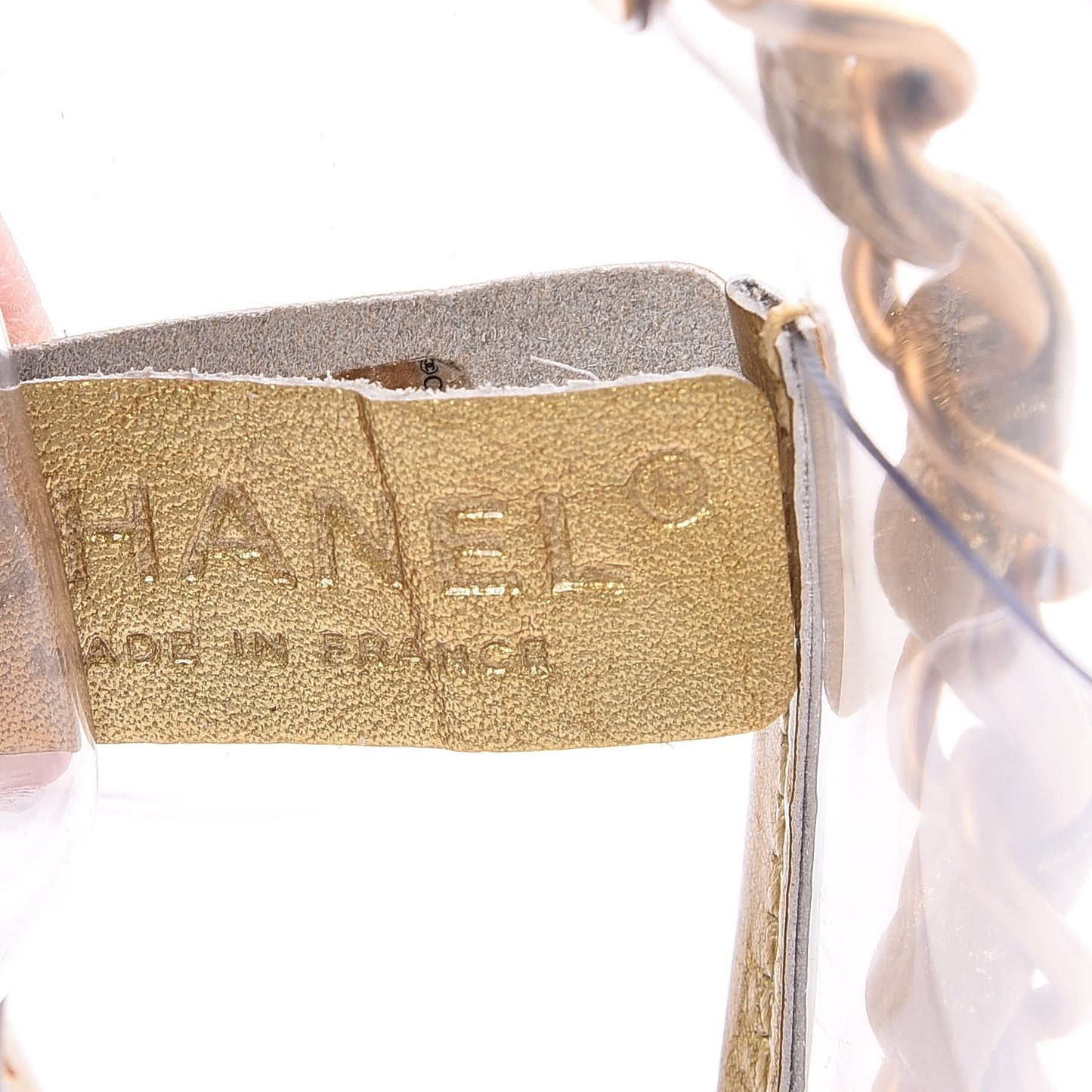 Vinyl Naked Tote Gold
