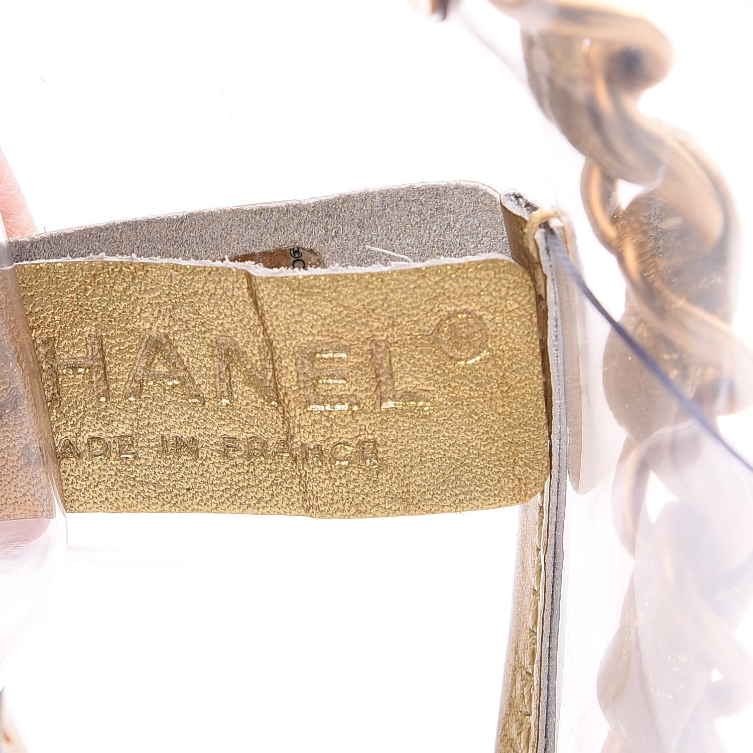 Chanel Vinyl Naked Tote Gold 6 of 9